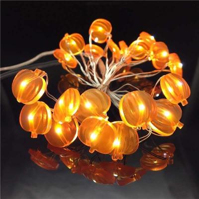 China Copper wire+led Battery Power Supply Pumpkin Shaped 3M 30LEDS String Lights Halloween Holiday Light for sale