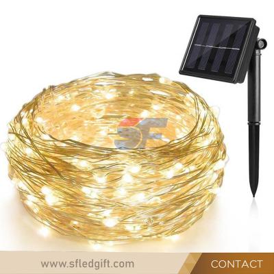 China interior & 100leds Outdoor Solar Powered Led String Fairy Lights For Camping Lamp Party Christmas Tree Decor for sale