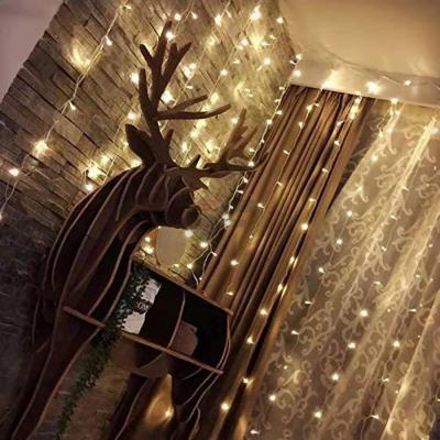 China Indoor 300 Modes LED 8 Plug In Warm White Indoor Outdoor Decorative String Lights Wall Window String Lights For Bedroom Party Wedding for sale