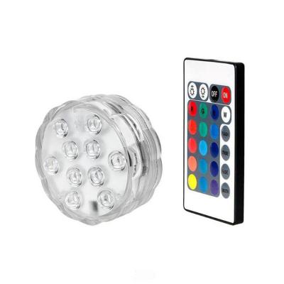 China PVC Battery Operated Multi Color Changing Remote Control Light Waterproof Submersible Multi Color Battery Operated Remote Control for sale