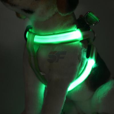 China DETACHED Reflective Flash Collar Glow Collar Cat Dog Pet Flashing LED Light Up Safety Nylon Tag for sale