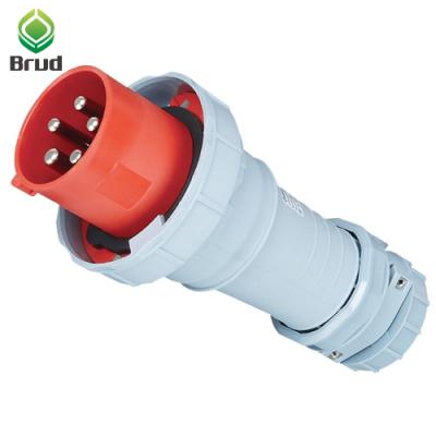 China 125A 5 Pin 400V IP67 Male Socket EC/CEE/IEC60309-2 High Quality Waterproof Industrial Electric Power Socket For Light for sale