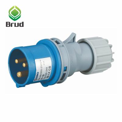 China IEC60309 Industrial Economical Type 16A 3P 230V Male Plug Electrical Power Industrial Plug for sale