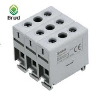 China PA66 135A 1000V 3Pole Din-Rail Mounting Wire Connector Cable Terminal Block for sale