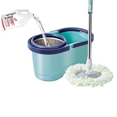 China Sustainable High Quality Household Mop 360 Microfiber Compression Mop Quick Clean Bucket With Dry Wet Separation for sale