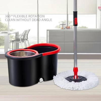 China Sustainable Replacement Cleaning Cloth Mop Bucket Wipe Similar Lazy Hand Washing Microfiber Mop for sale