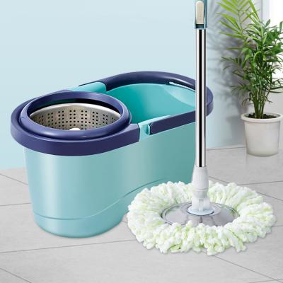 China Sustainable Living Home Cleaning Plants 360 Degree Rotating Plastic Broom Explosion Proof Double Rotating Broom Buet for sale