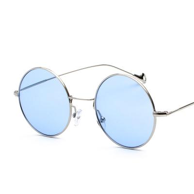 China Wholesale Vintage Punk Round Sun Glasses Fashion Metal Circle Sun Glasses Men Unisex Women for sale