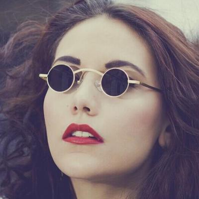 China Fashion Retro Steampunk Sunglasses Factory Design Vintage Unisex Round Sunglasses Glass Sun Glasses Custom Wholesale Classic Circle Shades for sale