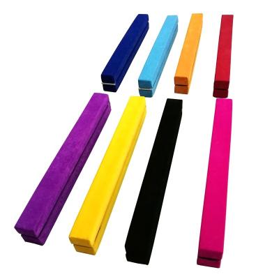 China 7FT / 8FT Non-Slip Wood Core Faux Suede Times Cover Kids Gym Skill Training Balance Beam for sale