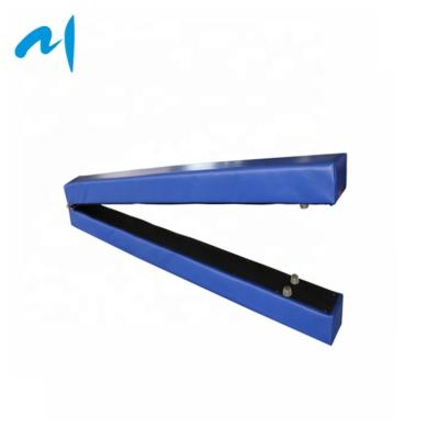 China 7FT/8FT Blue PVC Vinyl Flooring Gym Skill Training Equipment Non-Slip Wooden Balance Beam and Balance Beam for sale