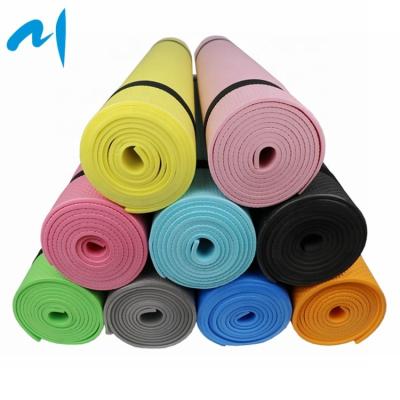 China Durable Washable Anti Slip Waterproof Non Slip EVA Non Toxic Cheap Yoga Mat 5mm Closed Cell Foam Yoga Mat For Yoga Gym Stretching for sale