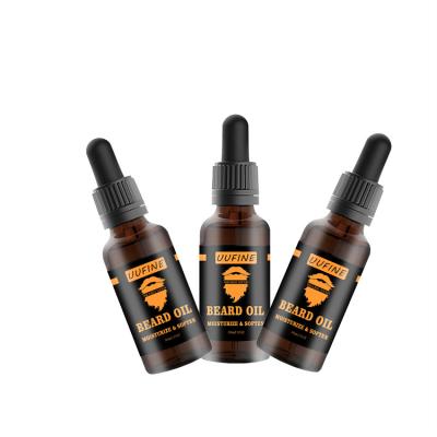 China Moisturizing UUFINE Custom Soften Nourishes And Conditions Mens Beard Growth Oil Private Label Men Skin Secretion for sale