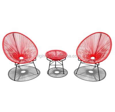 China Wholesale modern furniture set contemporary sunroom table and outdoor rattan metal bar chair for sale