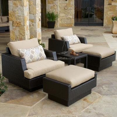 China Modern Leisure Elegant Style Modern Bar Lounge Sofa Set Outdoor Rattan Furniture Hotel for sale