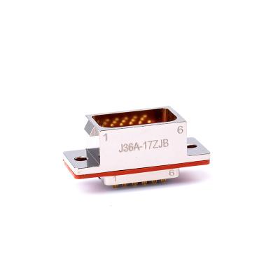 China J36A 17ZJB Electronic Instrument Aerospace Rectangular Aviation Rectangular Connector for sale