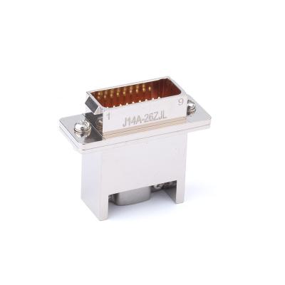 China Factory Price Series Electronic Instrument J14A 26ZJL Torsion Mating Low Pin Miniature Rectangular Connector Unmating Right Angle Right Angle PCB for sale