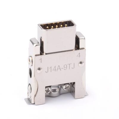 China Soldering Electronic Instrument J14A 9TJ Male Plug Electrical Socket Miniature Rectangular Type for sale