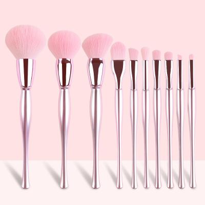 China XINYAN New 10pcs Spot Brush Customized Unique Vegan Makeup Brushes Brush Kit Plating Brush Make Up Glitter for sale