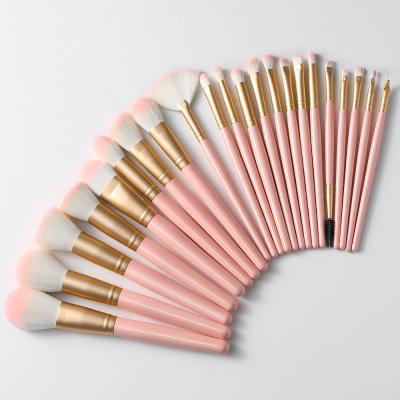 China XINYAN 22pcs Fan Long Lasting Pink Makeup Brushes Private Label Makeup Brush Set No Private Label Factory Price for sale