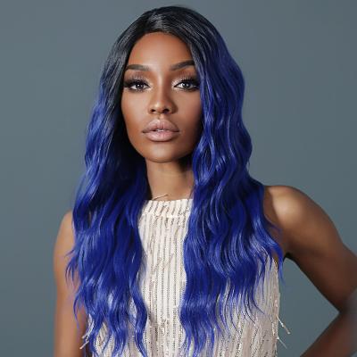 China XZL Beautiful BEAUTY Water Wave Long Synthetic Lace Frontal Hair Wigs For Women for sale