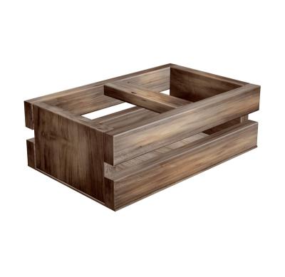 China Hot Selling Rustic Traditional Farmhouse Storage Bathroom Box Wooden Basket for sale