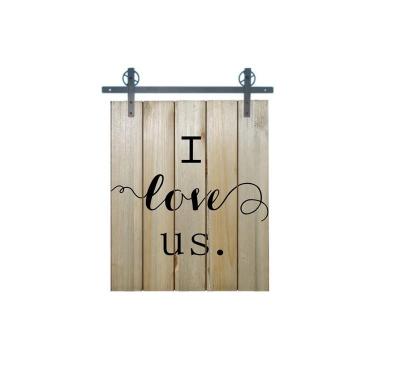 China Traditional Barn Door Sign Wooden Wall Plaque For Home Decor for sale