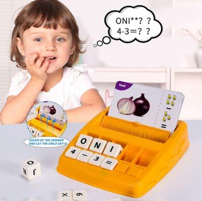 China Hot Selling 2 In 1 Educational Toys Early Learner Baby Learn Machine Letters Matching Game Word Charm For Kids Free for sale