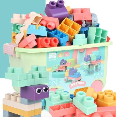 China 2021 Wooden Silicone Stacking Blocks 20pcs 40pcs Set Educational Baby Stacking Toys Silicone Blocks Soft Construction Rubber Toys for sale