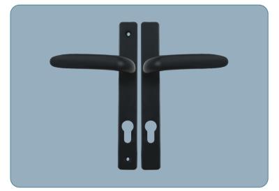 China Fabric door lever handles for curtain doors, swing door handles for sale