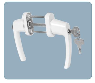 China UPVC doors uPVC door lock handle, uPVC double door handles, aluminum handles for uPVC casement door for sale