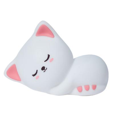 Cina Luce del lato del letto della luce notturna di sonno della luce notturna di Cat Decompression Pat Light LED del silicone del LED in vendita