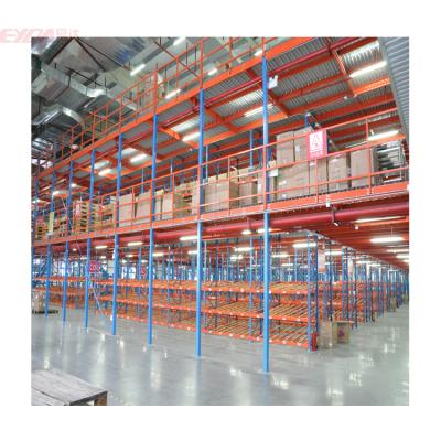 China Corrosion Protection Warehouse Racking Fabrication Loft Attic Mezzanine Mezzanine Rack For Shelf Shelves for sale