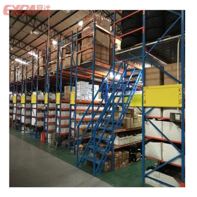 China Corrosion Protection Steel Mezzanine Elevator Rack Supported Warehouse Racking System for sale