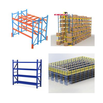 China Industrial Corrosion Protection Metal Storage Shleves Racks For Warehouse for sale