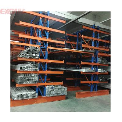 China Corrosion Protection Cantilever Rack Wood Boards Heavy Duty Shelves Long Arm Racking System for sale