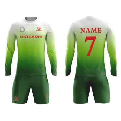 China New Pattern Quick Dry Sublimation Goalkeeper Soccer Tank Top Set High Quality Customized Men's Football Goalie Tank Top Long Sleeve Wholesale for sale