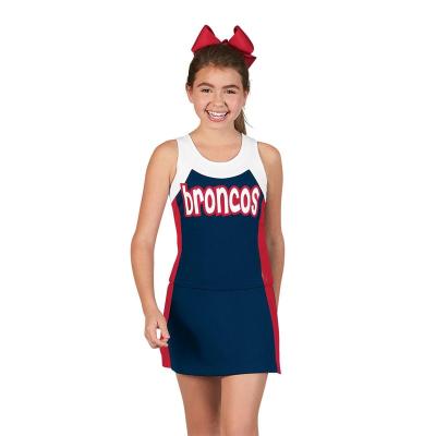 China New Quick Dry Sublimation Cheerleading Uniforms Teen Girls Dance Wear For Kids for sale