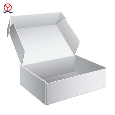 China Recycled Materials Custom Cheap Plain White Corrugated Shoe Box, White Plain Box Shipping, White Shipping Boxes Custom Logo for sale