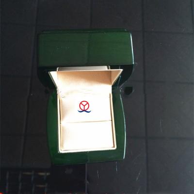 China Free Sample Wedding Ring Box China Factory Fancy Custom Jewelry Box Printed Custom Logo Wooden Ring Box for sale