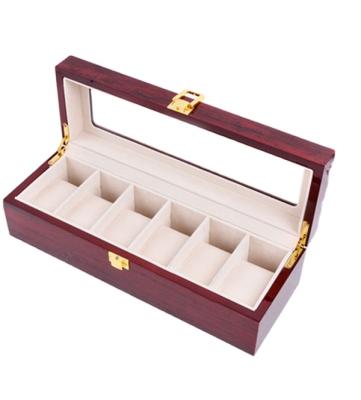 China Wholesale Handmade Retail Cheap Antique Lacquered Wooden Small Jewelry Watch Boxes, Watch Display Box for sale