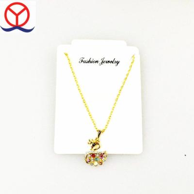 China Custom Logo Printed Necklace Packaging Cards, Necklace Display Cards, Jewelry Cards Q-101 for sale