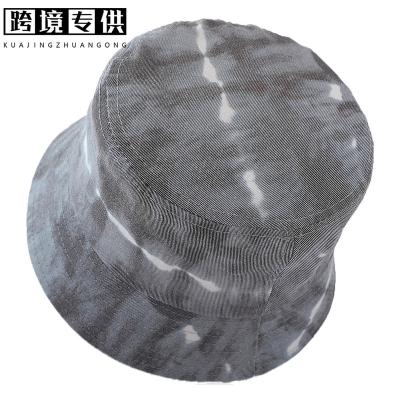 China Bucket Hats Tie Dye Bucket Hats Hot Selling Letters Embroidery Double Reversible Pink Cotton Character Style Unisex Pattern Me Material Age for sale