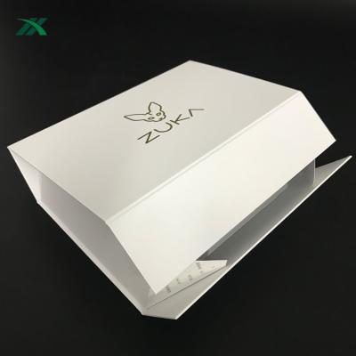 China Recycled Materials Custom Cardboard Luxury Folding Clothes Paper Boxes Packaging For Fur Clothing for sale