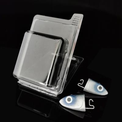 China Hot-Selling Recycled Materials Transparent Plastic Clamshell Boxes Blister Packaging For Fish Lures for sale