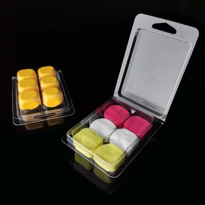 China Custom wholesale recycled materials shape eco round wax melts plastic packaging clamshell blister box for sale