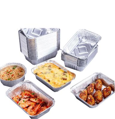 China 211 750ML Aluminium Foil Tiffin Box 210*140*48mm For Barbecue for sale