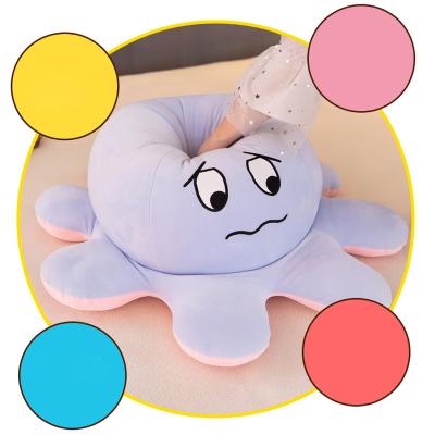 China Kid's Toy Gifts Stuffed Animal Plush Reversible Stuffed Octopus Toy For Sale for sale