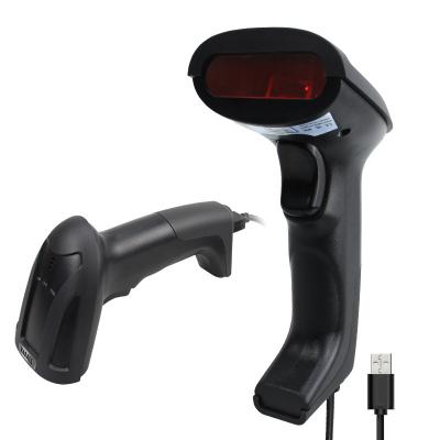 China All Common 1D Barcode Reader RD-H1 OEM Factory Low Price USB Cable 1D Wired Handheld Laser Barcode Scanner for sale