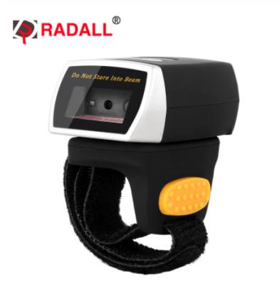 China Radall Barcode 2D QR 2D Scanner BT Finger Barcode Scanner Handheld A4 Radall Handheld Finger Ring Scanner for sale